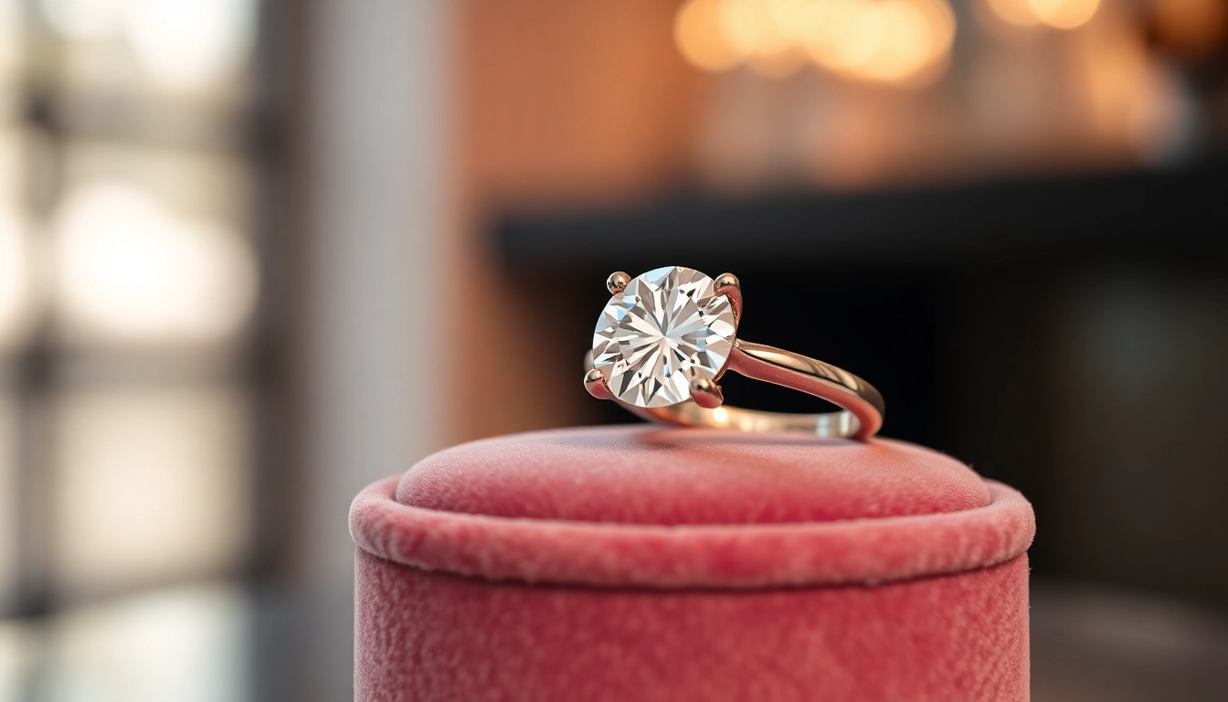 Admire this exquisite 2 carat engagement ring featuring a round brilliant diamond set in a delicate band, showcasing true craftsmanship.