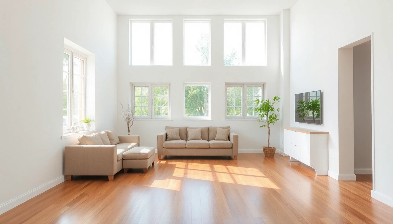 Achieve spotless results with Bond cleaning Logan services in a bright, well-maintained living room.