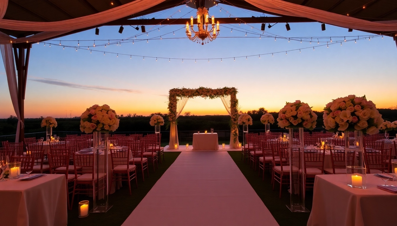 Stunning wedding places in Dallas showcasing elegant decor and romantic ambiance, perfect for special occasions.