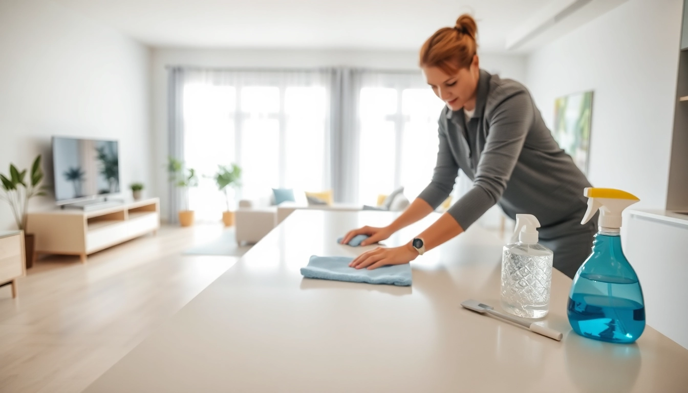 Move Out Cleaning Camarillo service in action, detailing professional cleaning efforts in a bright home.