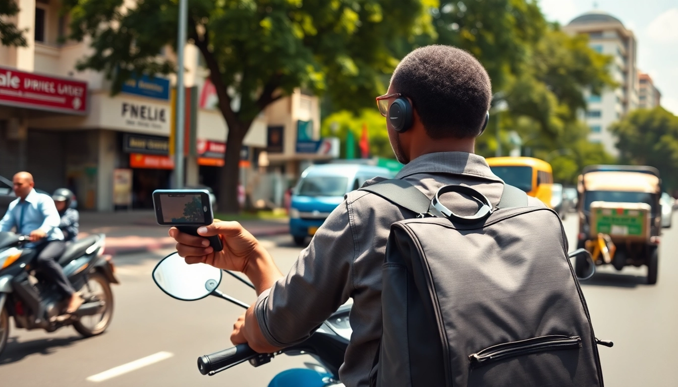 Drivers using popular delivery apps in Lagos, navigating the vibrant city streets.
