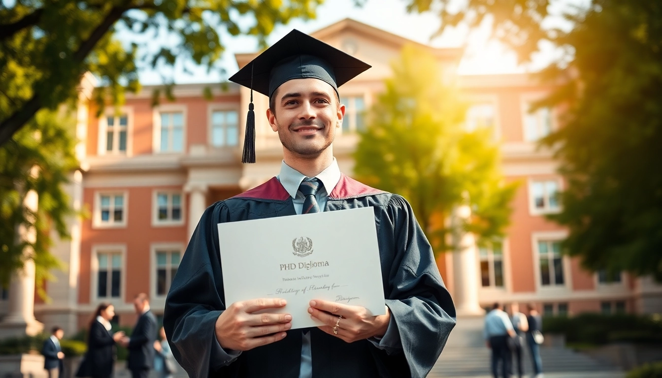 Explore where to buy PhD degree while celebrating graduation at a prestigious university.