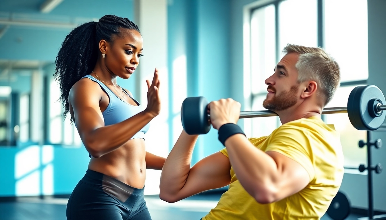 Achieve fitness goals with a Personal Trainer Downtown Jersey City guiding a workout session.