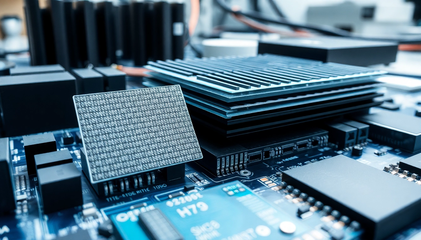 Showcasing thermal management materials effectively dissipating heat in electronic applications.