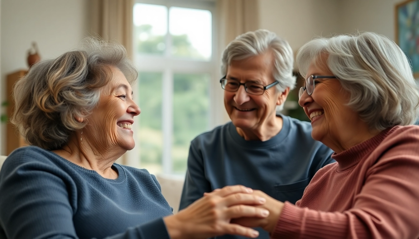 Connecting caregivers with seniors in austin senior home care, exemplifying compassionate assistance.