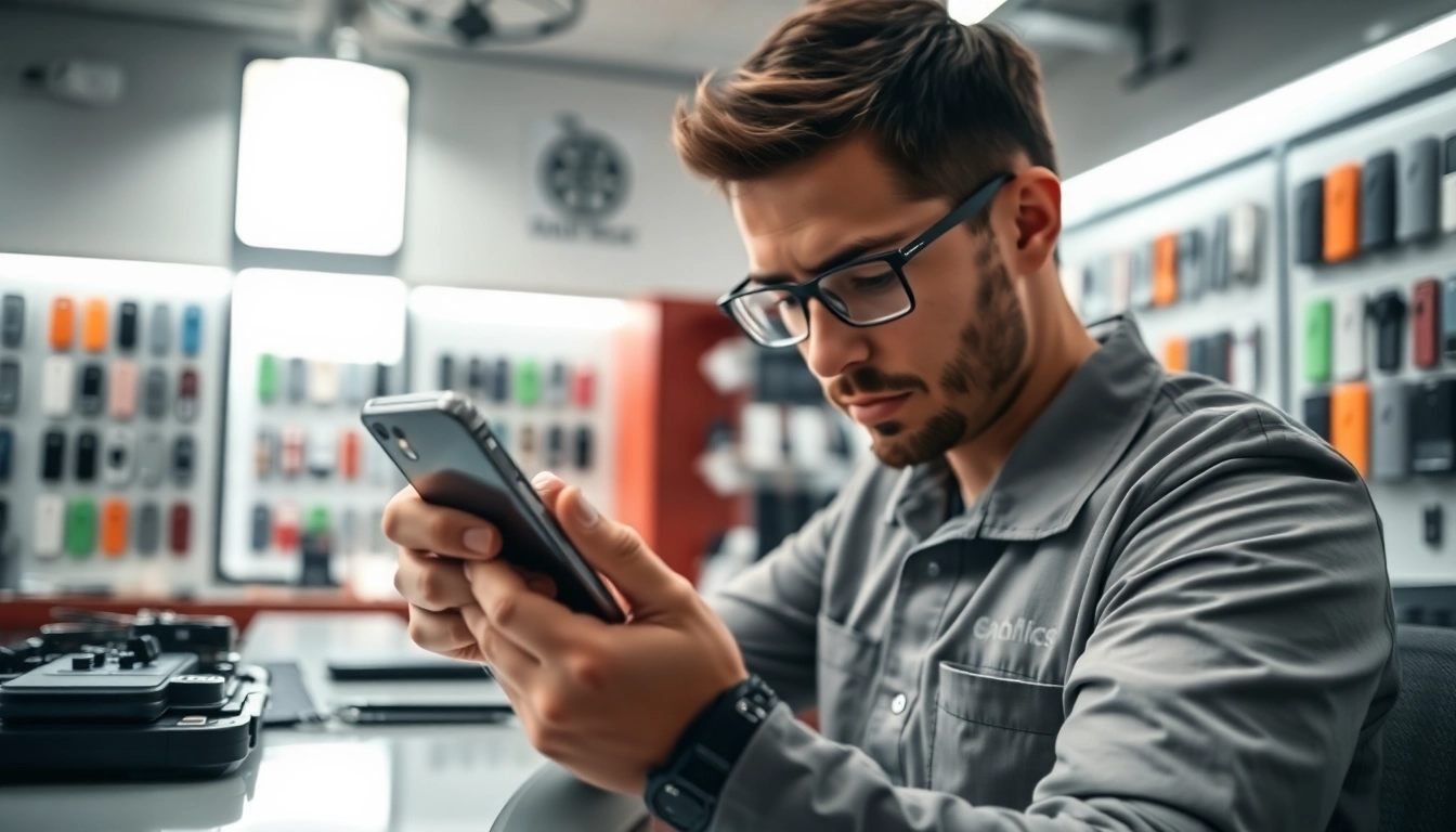 Riparazione iPhone torino con tecnico esperto che ripara uno smartphone danneggiato.
