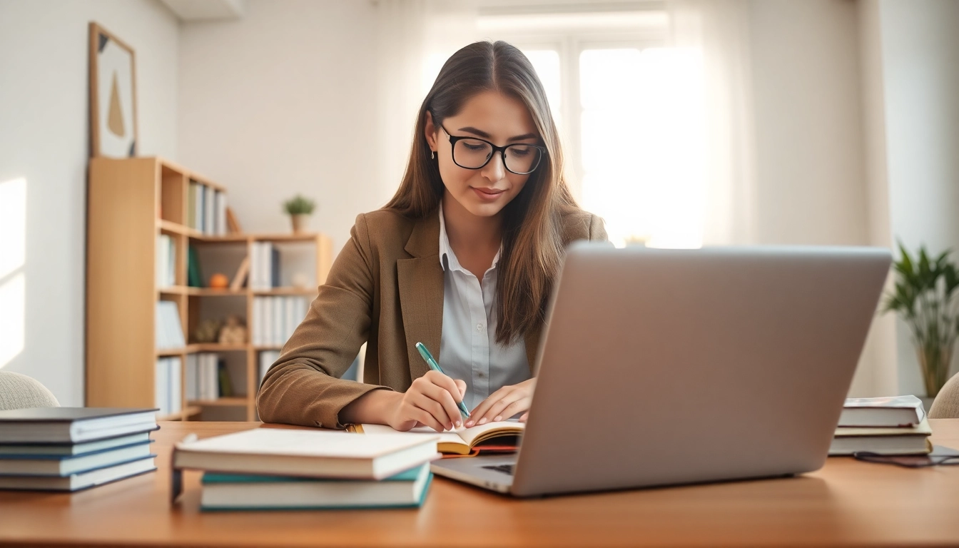 Engage in Duolingo English Test practice with a focused student in a bright learning space.