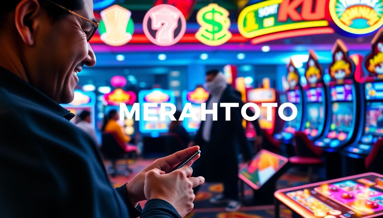 Menjalankan permainan di platform merahtoto dengan slot yang berwarna-warni dan semangat tinggi.