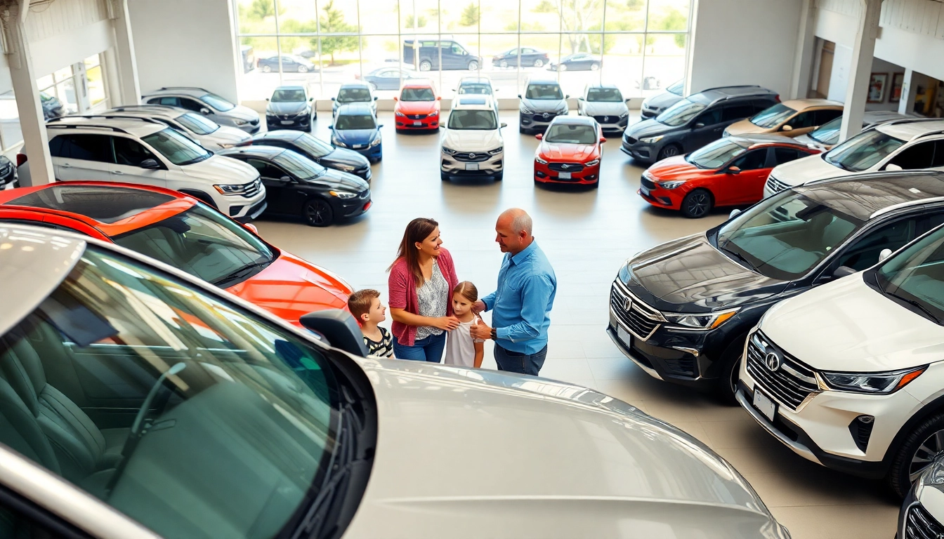 Find Used Vehicles in a vibrant dealership setting with diverse options showcasing various makes and models.