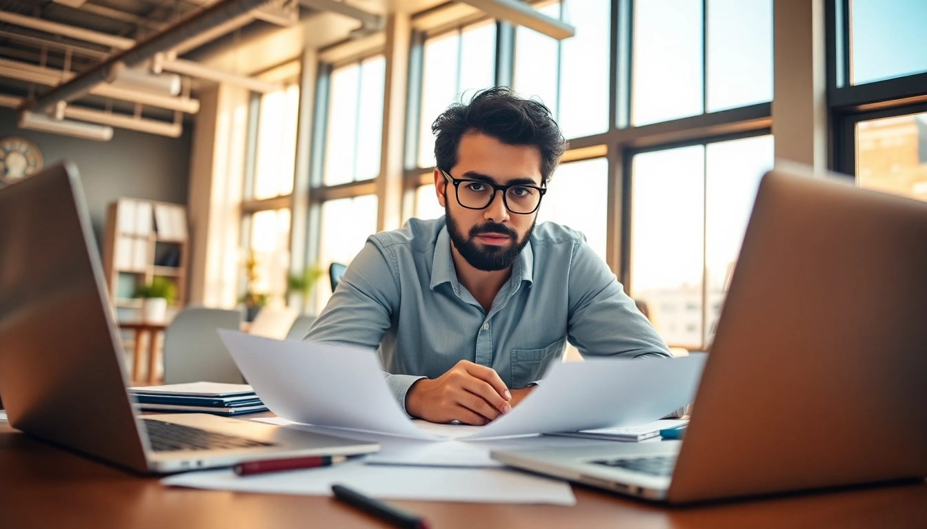 Engaging content creator developing strategies for content that drives sales in a bright office.