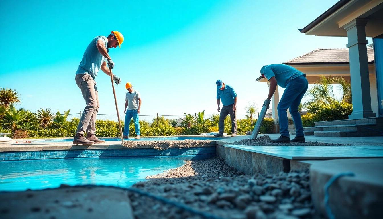 Experience expert pool construction techniques transforming a backyard into a luxurious oasis.