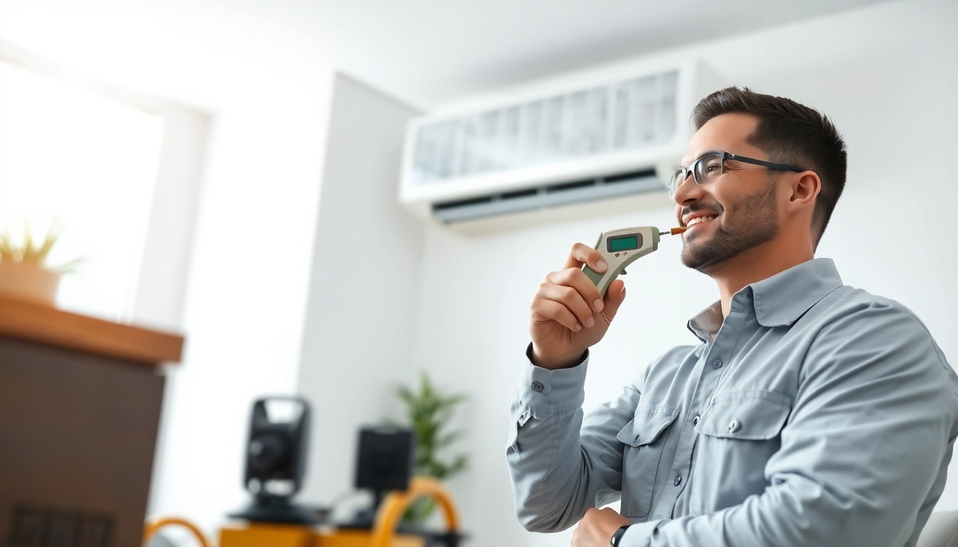 Expert technician handling AC repair in Glendale, AZ, demonstrating professional service quality.