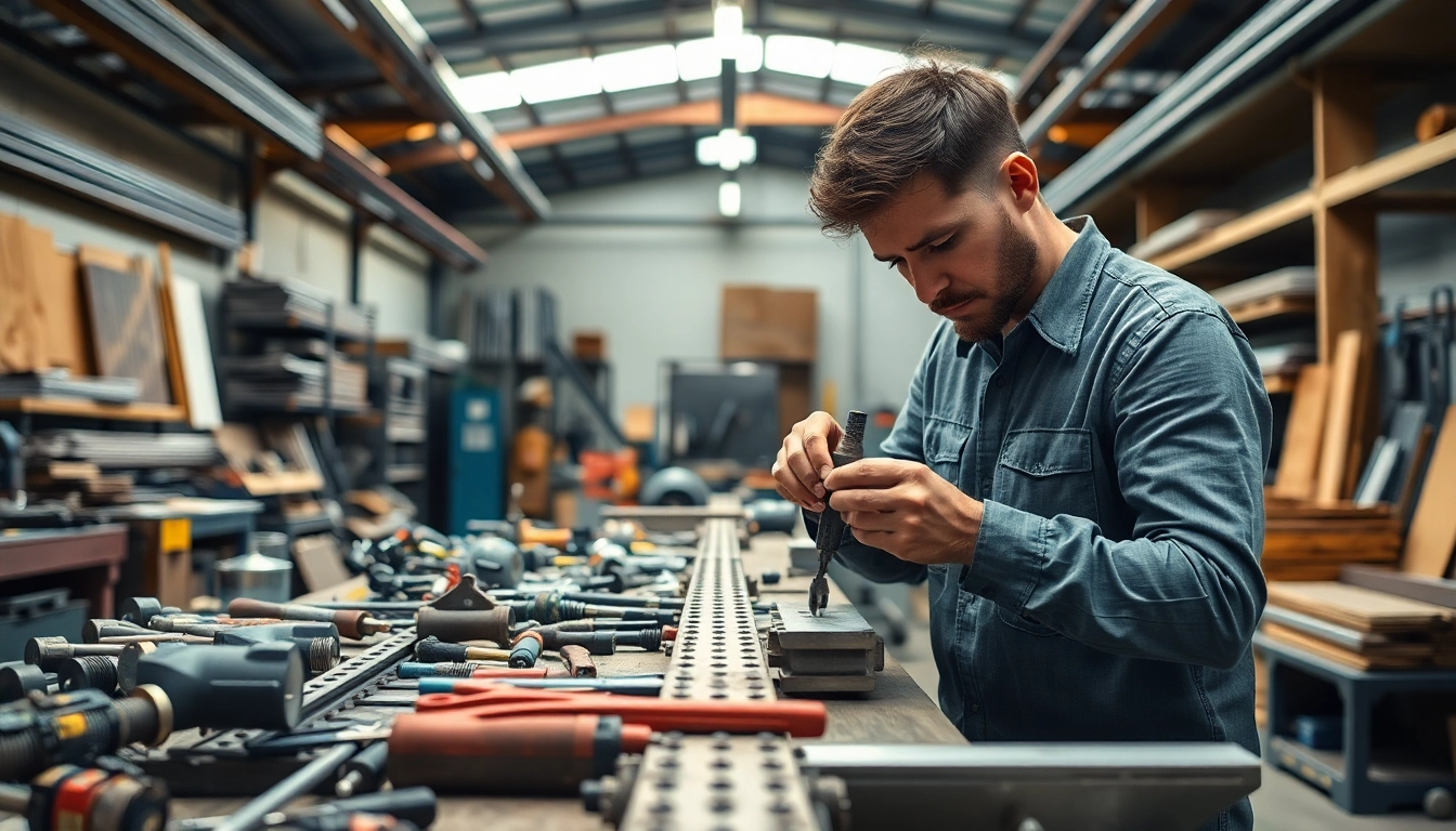 Transforming metal into precision products in industrial fabrication Edmonton workshop.