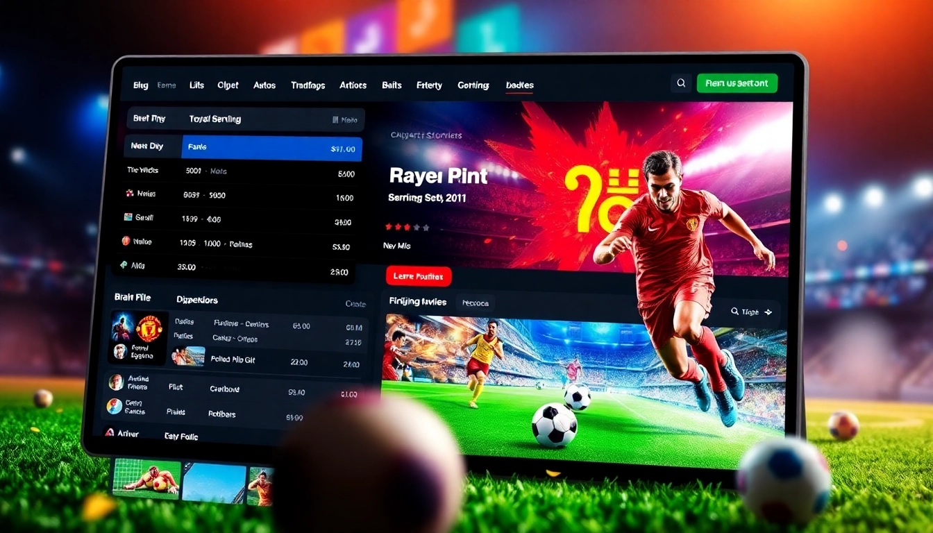 Engaging online gaming experience at situs judi bola, showcasing vibrant betting interfaces.