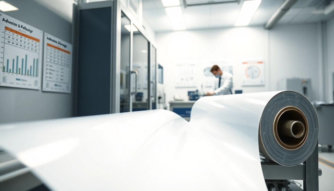 Learn about advanced adhesive films from https://www.makobond.com/adhesives-films displayed in a cleanroom.