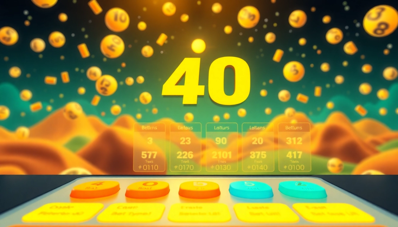 Join the exciting world of 4D online betting with a vibrant user interface.