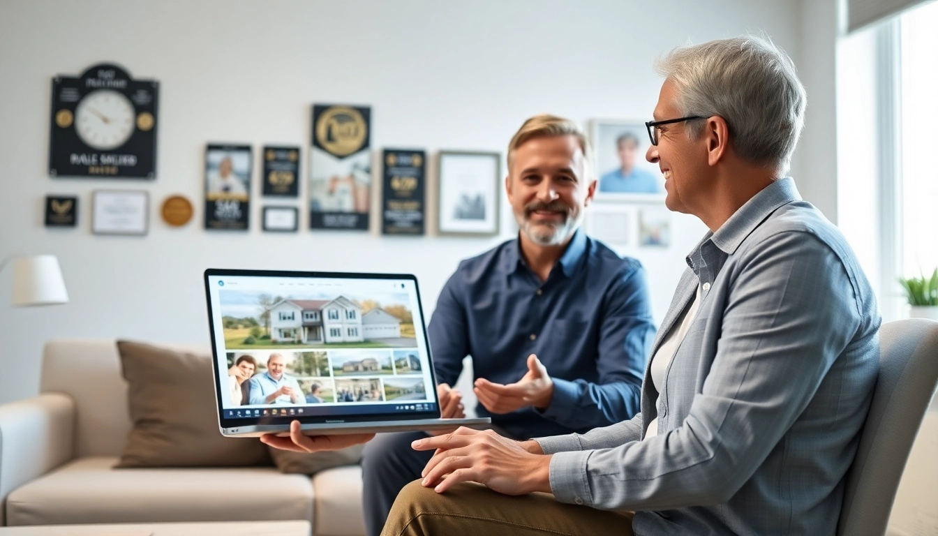 Sell my house fast okc with a professional real estate agent assisting a homeowner in an office.