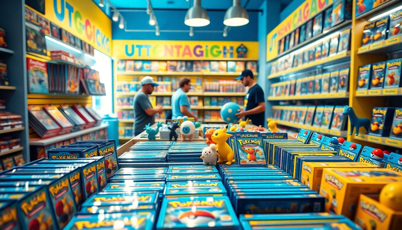 Engaging display of Pokémon TCG products in India showcasing vibrant cards and accessories.