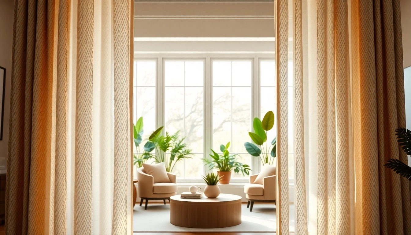 Enhance your space with elegant made to measure curtains that frame a beautiful interior.