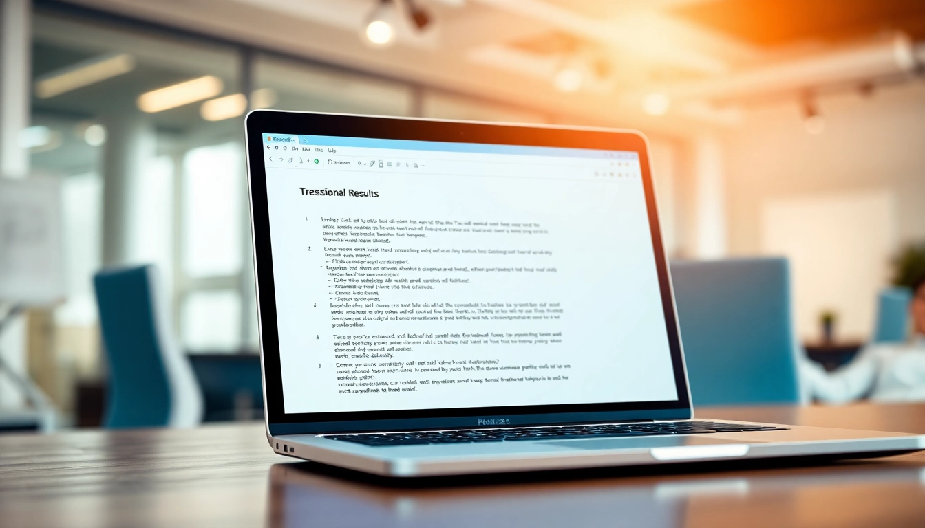 Analyze text with the AI checker tool on a modern laptop demonstrating smart technology.