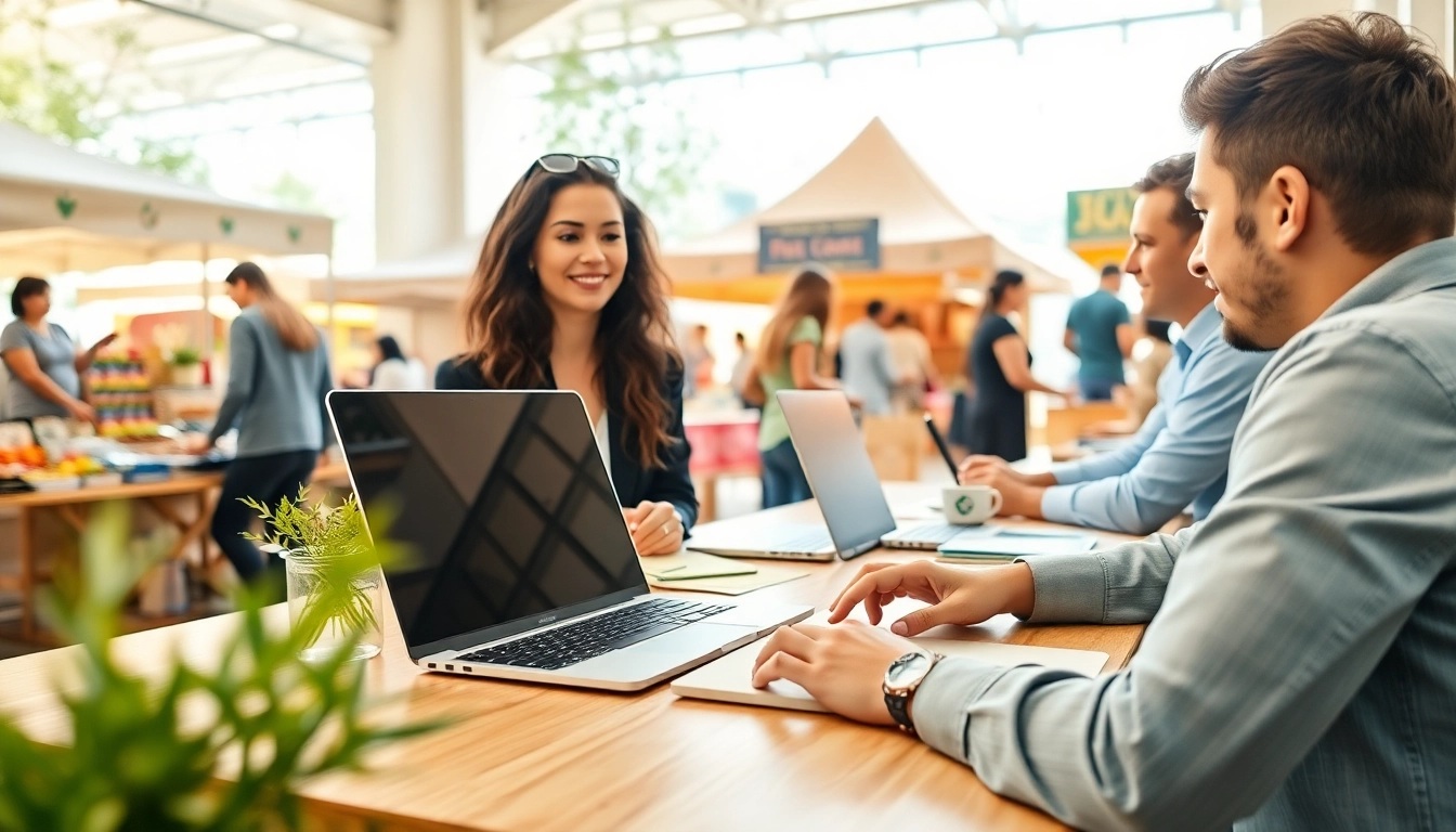 Explore quick side hustles for extra income through varied professional settings and vibrant workspaces.