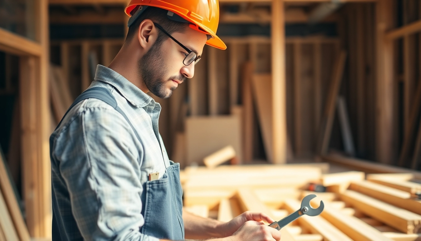 Carpentry apprenticeship near me - Skilled carpenter framing wood in a bright construction site.