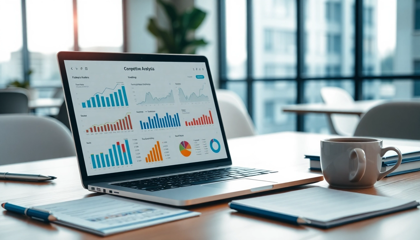 Analyze competitive insights using ai for competitor analysis in a modern workspace.