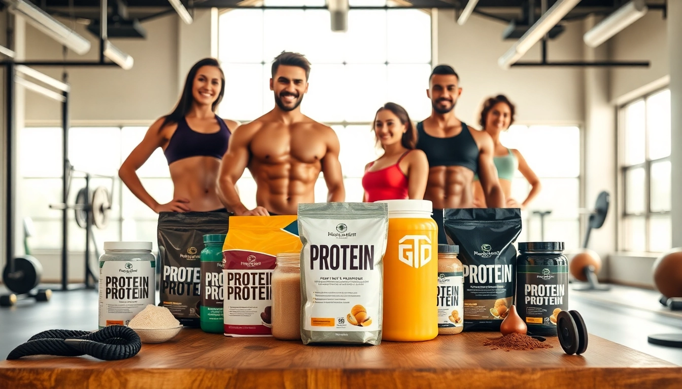 Showcase a variety of protein powder products to motivate health and fitness enthusiasts.